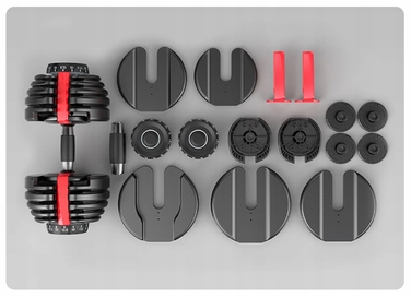 Регульовані гумовані гантелі Eiflex 1 x 24 кг