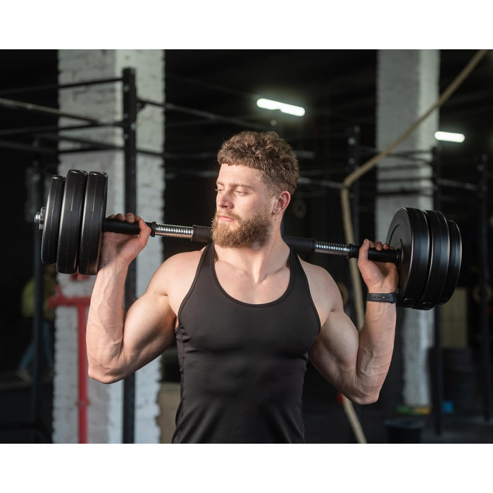 Набір гантелей A2Z SPORT 2 в 1, регульовані гантелі та штанга 20 кг, комплект для силових тренувань