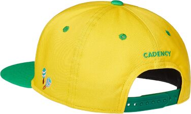 Кепка-снэпбек Cadency unisex з прямим козирком, регульована бейсболка Rio, жовта