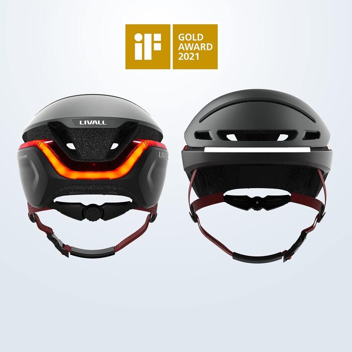 Розумний велосипедний шолом LIVALL EVO21 з підсвіткою, індикаторами повороту, гальмівною сигналізацією та функцією виявлення падіння, для чоловіків і жінок, міський шолом для велосипедистів