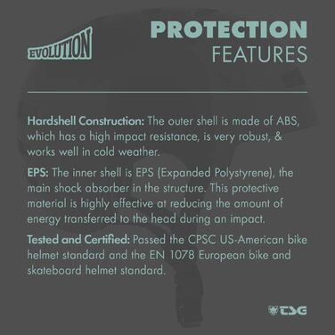 Шолом TSG Evolution для скейтборду, роликів, самоката, BMX, MTB, електровелосипеда, зелений, L/XL (57-59 см)