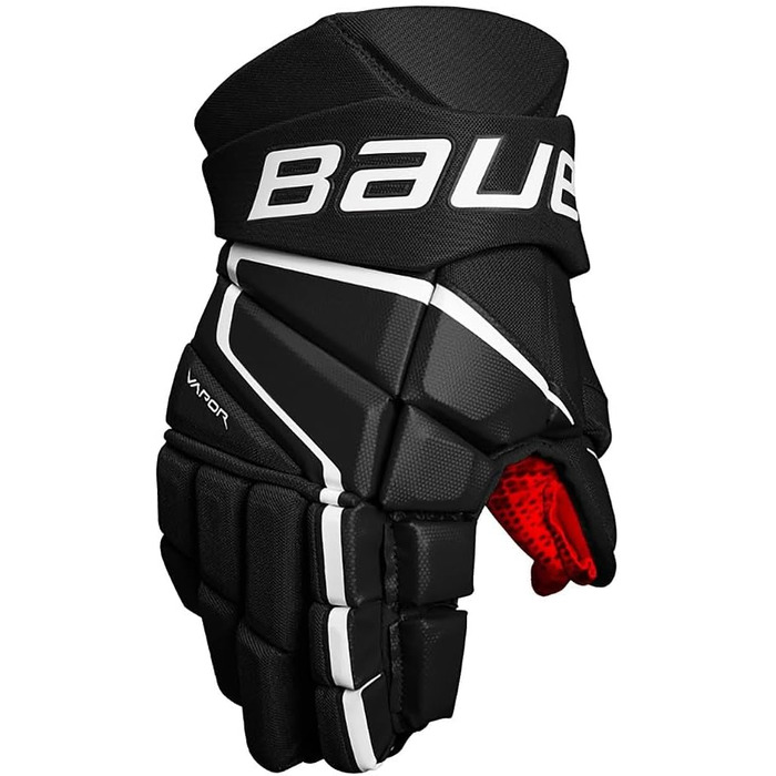 Хокейні рукавички Bauer Vapor 3X Senior, розмір 15 дюймів, чорно-білі