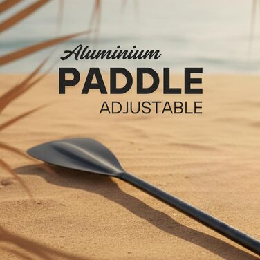 SUP дошка Matchu Komplettset – Дошка для Stand Up Paddling (SAP) – Чорна, 320x81x15 см, до 150 кг, антиковзке покриття, дерев'яний дек/мандала