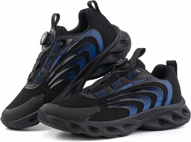 Чоловічі кросівки Hitmars для бігу та занять спортом. Зручні, з повітряною подушкою, антиковзаючі. Розміри EU 39-47. Колір: чорний/синій.