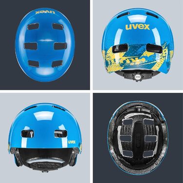 Дитячий велосипедний шолом uvex Kid 3, регулювання розміру, міцний корпус, знімна підкладка