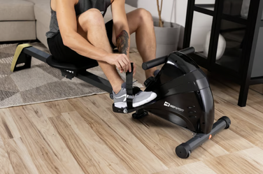 Гребний тренажер Hop-Sport HS-030R Boost золотистий