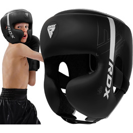 Дитячий боксерський шолом RDX для кікбоксингу, MMA, карате, муай-тай та тхеквондо, захисний шолом із Maya Hide шкіри, білий