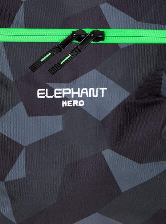 Спортивна сумка Elephant Hero з відділенням для взуття, Signature 12772, зелений камуфляж (чорно-зелена)