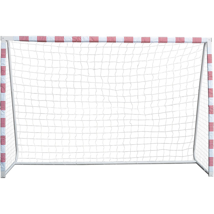 Футбольні ворота Sandora Volley XL 300x200x90 см або L 300x160x90 см Ron-Robert Zieler Edition червоно-білі, для дітей і підлітків, для гри на вулиці