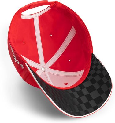 Кепка PUMA Porsche Motorsport з вигнутим козирком, логотипи Porsche Motorsport та спонсорів, червона