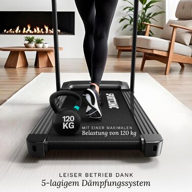 Бігова доріжка для дому з нахилом, Walking Pad, 1-14 км/год (T155) - Компактний та тихий, без килимка