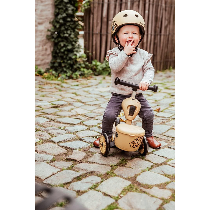 Біговел Scoot & Ride Highwaykick 1 Lifestyle Leopard з сидінням та контейнером для малюків