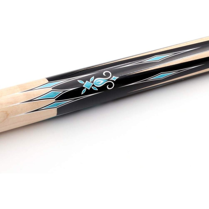 Більярдний кий CUESOUL 56 дюймів, 18 унцій, з 3 подушками, дерев'яне з'єднання, білий