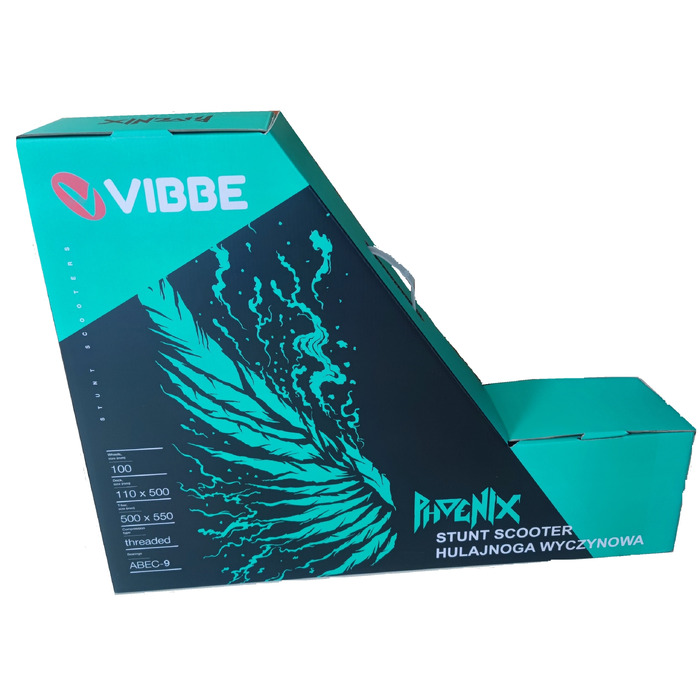 Трюковий самокат VIBBE Phoenix STUNT 100мм ABEC9 для скейтпарку