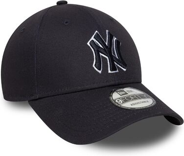 Кепка New Era 9Forty Strap Cap з вишитим логотипом New York Yankees (Navy)