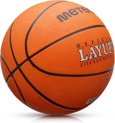 Баскетбольний м'яч Meteor Layup Kinder Mini - для дітей 4-8 років, розмір 7, оранжевий