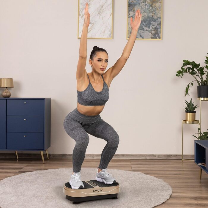 Платформа вібраційна Gymtek Gold XP300 для дому – 99 рівнів, 5 програм, Touchscreen. Для схуднення, спалювання жиру та нарощування м'язів.