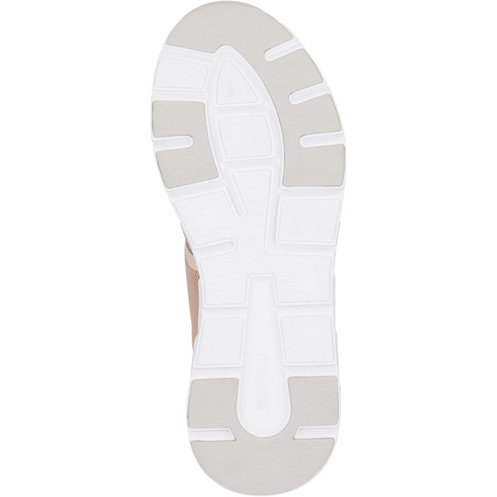 Кросівки Rieker білі жіночі повсякденні низькі, 39 EU, рожеві деталі (31)