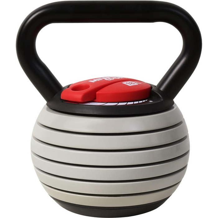 Регульована гиря Miweba Sports KB300 3,5-18 кг для фітнесу, Easy Lock, універсальна для тренувань у приміщенні та на вулиці