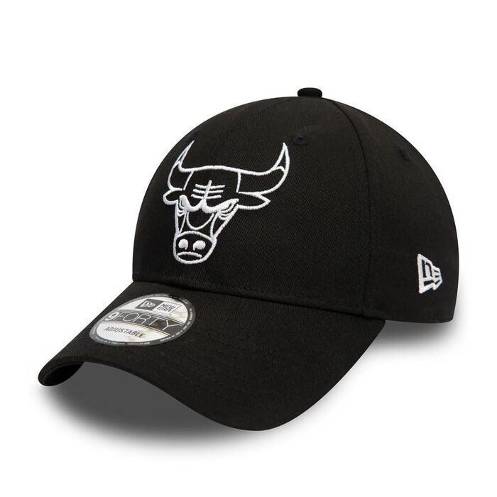 Кепка New Era Chicago Bulls 9Forty NBA – чорна бейсболка з логотипом
