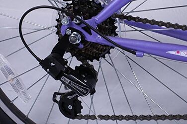 Велосипед Talson 24 дюйми, 21-швидкісна Shimano, з підсвіткою, лілово-білий