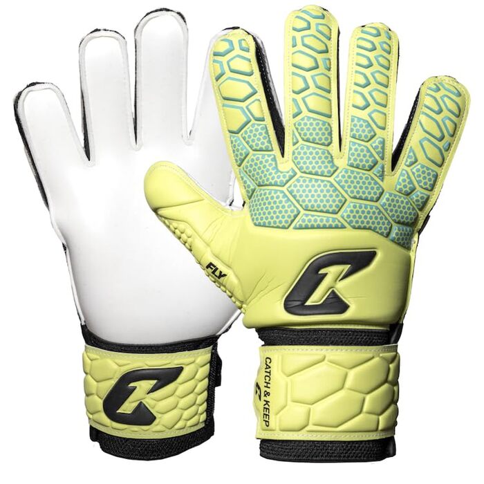 Воротарські рукавиці дитячі CATCH & KEEP Kralle Junior Pro 3.0 Dragon Grip (розмір 3-7) - для футболу з додатковою підтримкою великого пальця