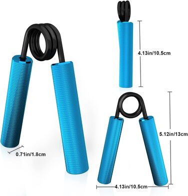 Тренування рук та зап'ястя: набір металевих тренажерів для рук (4/6 шт.) 22.5-135 кг