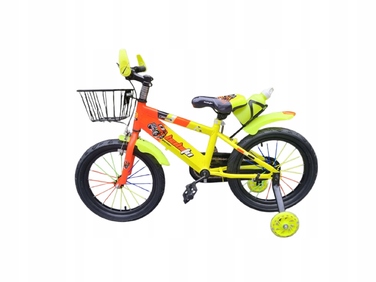 Дитячий велосипед 16 дюймів для хлопчика з кошиком, синій