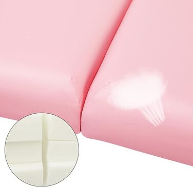 Масажне ліжко Yaheetech з 2 зонами, регульоване по висоті, з підголівником та підлокітниками, 213 x 82 x 85,5 см, до 250 кг