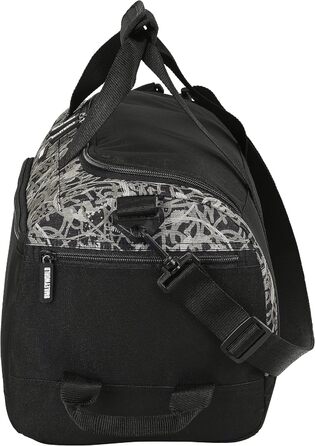 Спортивна сумка Safta Smiley World Urban Flow, чорна, 50x25x25 см