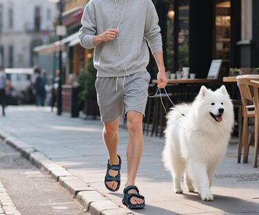 Чоловічі сандалі Oncaі Wandersandalen: ортопедичні трекінгові сандалі для відпочинку та спорту, блакитні, розмір 43 EU