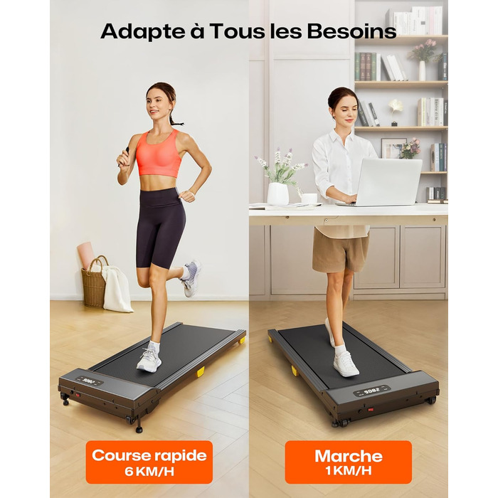 SYSURO Бігова доріжка, нахильний, 9% Walking Pad, складний, з 6-точковою амортизацією, компактний та тихий