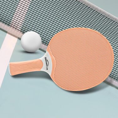 Професійний набір для настільного тенісу Senston: ракетки з гумовим покриттям та 3 м'ячі, пінг-понг комплект