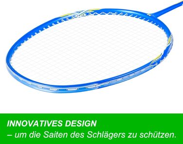 Набір для бадмінтону Graphit: ракетки з карбону, м'ячики, намотка, сумка (UP300)