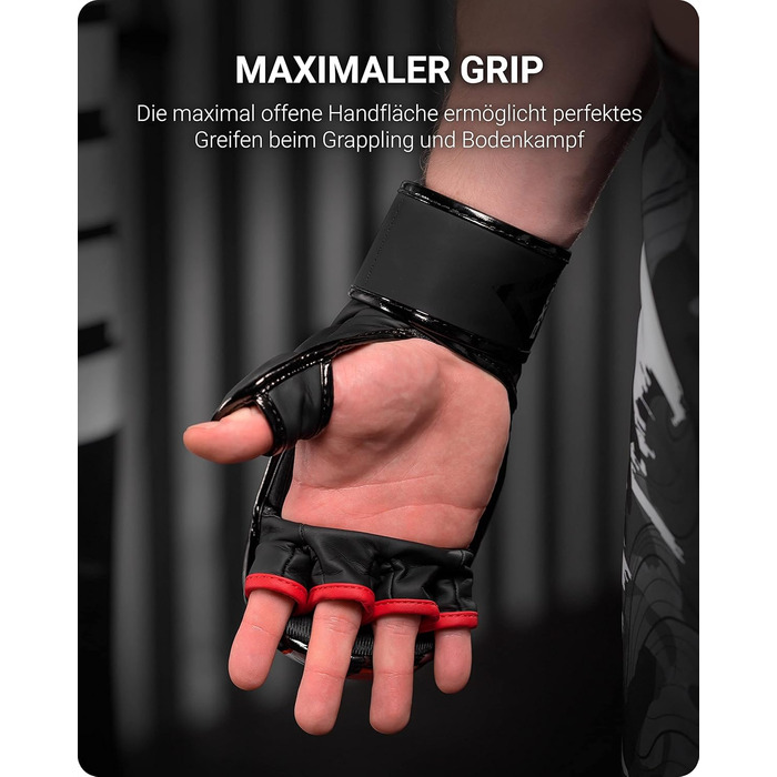Рукавички боксерські Phantom MMA Apex | Професійні рукавички для спарингу, бою, боксу, фріфайту Fight Squad - Чорні L-XL