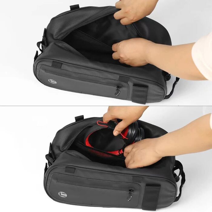 Велосумка HOMPER 26L, водонепроникна, EVA, для багажника, з плечовим ременем, чорна