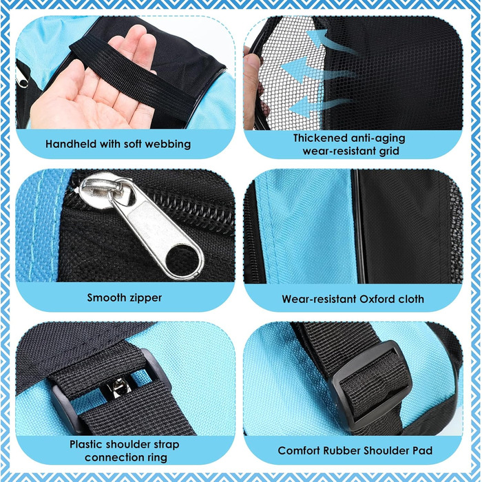 Сумка для роликів, ковзанів та скейтборду (блакитна) - дитяча сумка для спорту