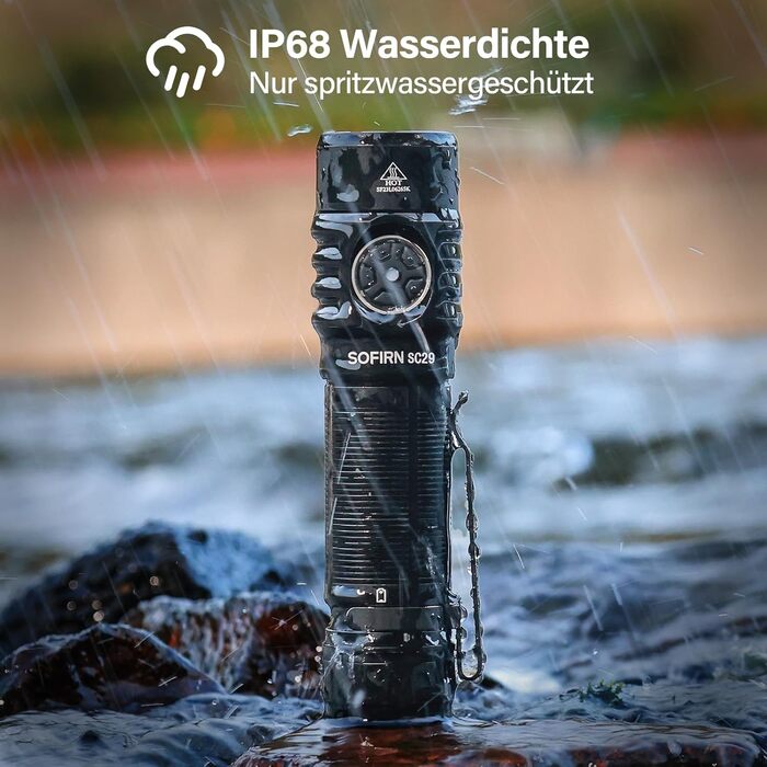 Sofirn SC29: Потужний ліхтарик USB-C, 3000 люмен, EDC для активного відпочинку, туризму та кемпінгу