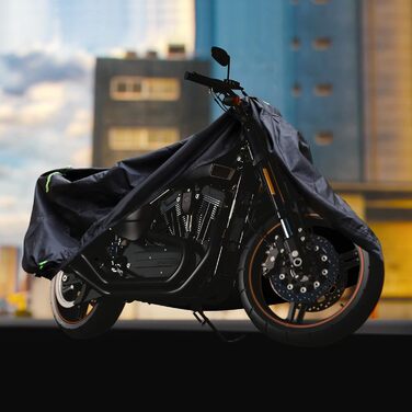 Захисний чохол для мотоцикла 300D Outdoor - водовідштовхуючий, з оксфорду, XXXL (265x95x125cm), зелений