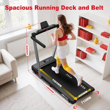 Бігова доріжка Orisyn для дому | 3-в-1 Walking Pad з мотором 2.5PS | 12 км/год, Bluetooth та 12 програм | Dual-LED, складаний, сумісний з APP | Ідеально для невеликих приміщень та домашніх тренувань Dual Mode, макс. 12 км/год, 12 програм та Dual-LED