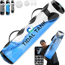 Аквабег для тренувань Tidal Tank з водяною вагою 3-30 кг, альтернатива мішку з піском, для зміцнення м'язів корпусу та балансу