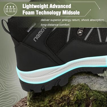 Черевики для трекінгу жіночі, туристичні черевики, трекінгові черевики, черевики для хайкінгу, чорні, 40 EU