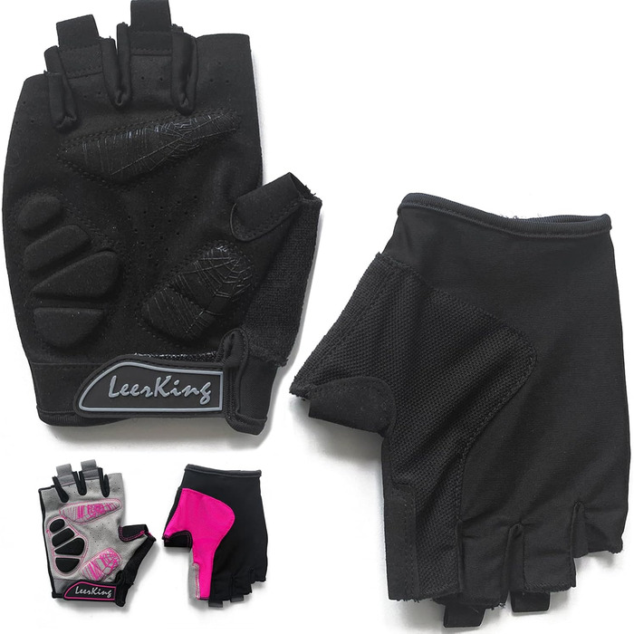 Рукавички для фітнесу eerkKing: дихаючі спортивні рукавички для занять у фітнес-клубі, їзди на велосипеді, йоги та танців (S, гелеві вставки, чорний)