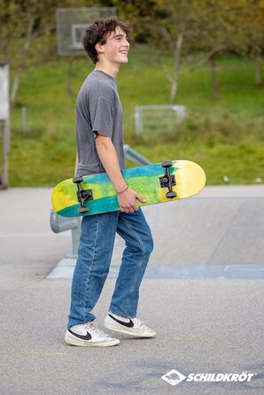 Скейтборд SCHILDKRÖT BIGFLIP 31'' Splash, 7-шарова північно-східна кленова дошка, підшипники ABEC9, Fun Sports