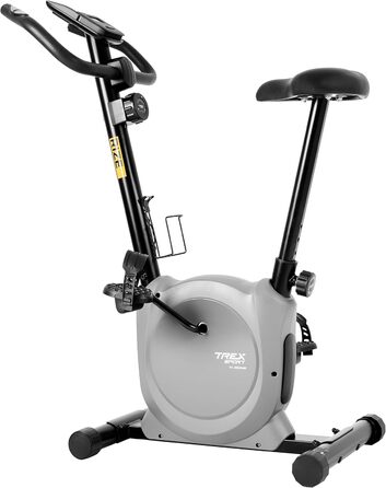 Велотренажер TREX SPORT TX-350MB RIZE, магнітна система, 10 рівнів опору, пульсометри, 5 положень сидіння, до 120 кг, сірий