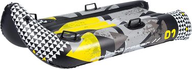 Надувні сани Restart Downhill Racer, чорні/сірі/жовті, стандартний розмір
