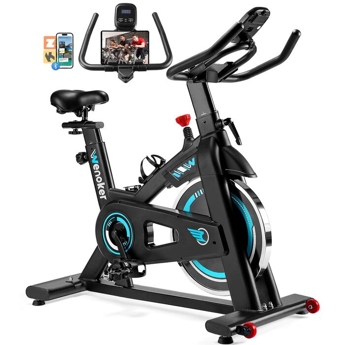 Велотренажер Wenoker: тихий ергометр з LCD-монітором, підставка для планшета, до 140 кг