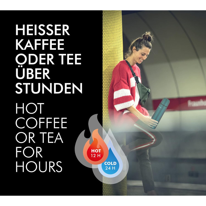 Термос THERMOcafé TC EVERYDAY з нержавіючої сталі, 0.5 л, для гарячих напоїв (зберігає тепло до 12 годин)