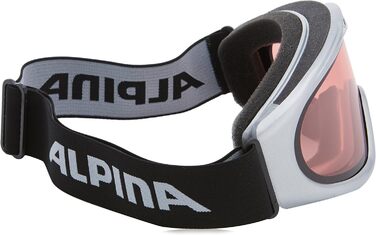 Гірськолижна маска Alpina Skybird 021 срібляста, лінза QUATTROFLEX