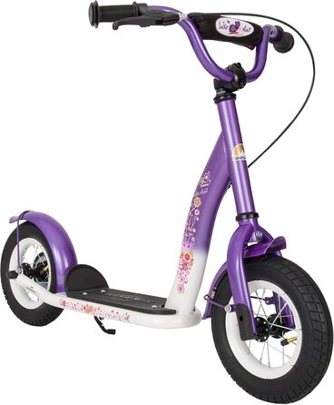 Дитячий самокат STAR SCOOTER з надувними колесами 10 дюймів, для хлопчиків і дівчаток від 4 років, класичний ролер, безпечне тестування